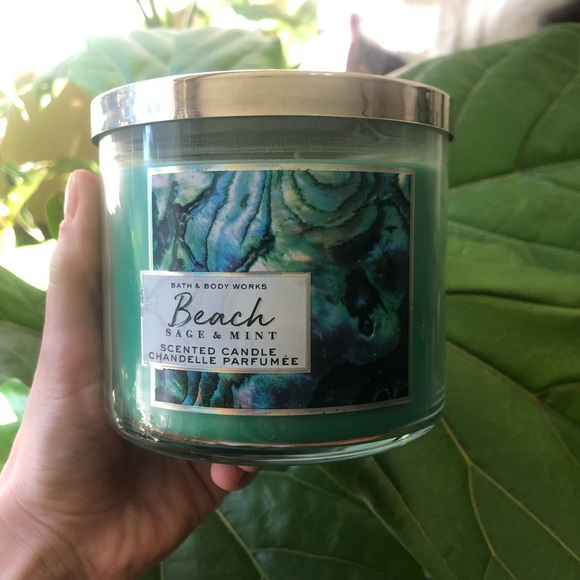 Bath & Body Works Other - BBW Beach saje & mint 3 wick candle